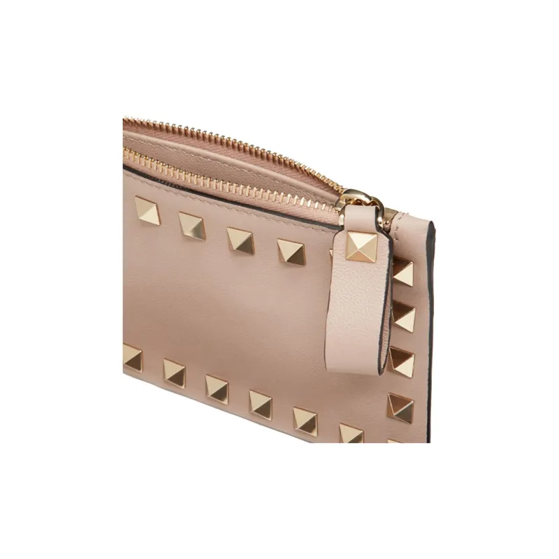 Valentino Garavani Roskstud Zip-Up Coin Purse-4