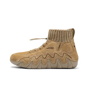 Jeep Octopus Knitted Fabric Stretch Casual Warm Ankle Boots Women's