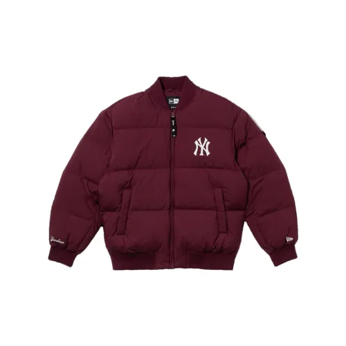 Mlb X New Era Down Jackets Unisex Burgundy