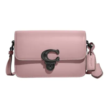 COACH Studio Leather Crossbody Bag Shoulder Bag Women's Ivory Pink