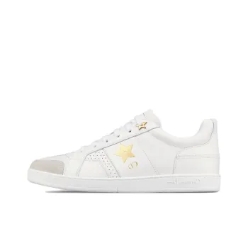 DIOR Star Platform Shoes Low Top Stylish Skateboarding Shoes Women's White