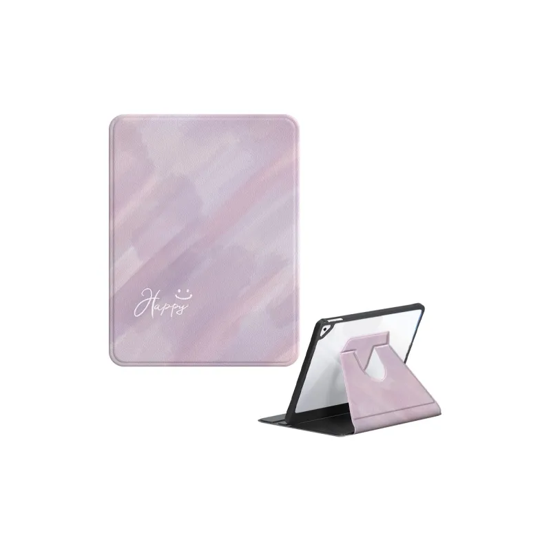 MSMF Apple Rotatable Flat Cover Gradient Blended Watercolor Premium Trendy IPad Protective Case-4