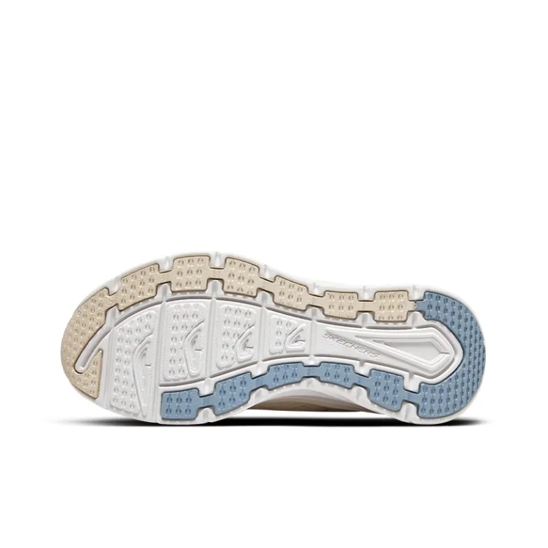 Skechers D'lux Walker Slip Resistant Lightweight Cushioning Low Top Casual Shoes Women's Natural Blue-5