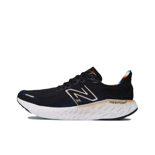 New Balance NB Fresh Foam X 1080 V12 X 1080 V12 12F Cushioning Wear-Resistant Mid-Top Running Shoes Unisex Black