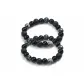 Obsidian Beaded Bracelets-1 Pair