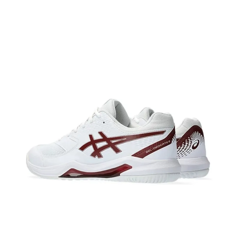 Asics Gel Dedicate 8 Tennis Shoes 'White Antique Red'-2
