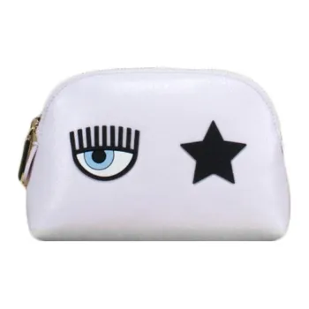 CHIARA FERRAGNI Eco Leather Clutch Small Size Women's Light Purple