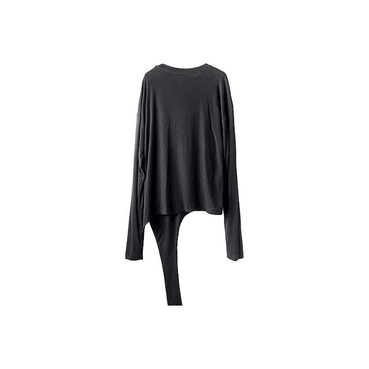 HUANXIANGZHE T Shirts Unisex Black-1