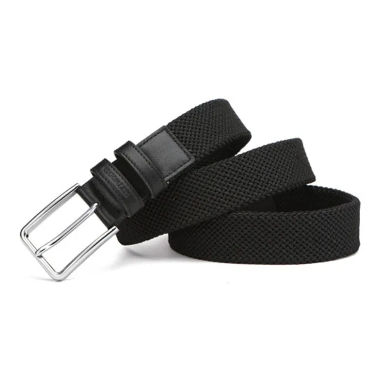SEPTWOLVES New Arrival Pin Buckle Adjustable Fabric Leather Belts Men's Width 3.4CM-2