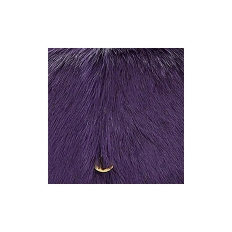 Burberry Calfskin With Cashmere Blend Shoulder Bag Crossbody Bag Women's Ribbon Purple-5