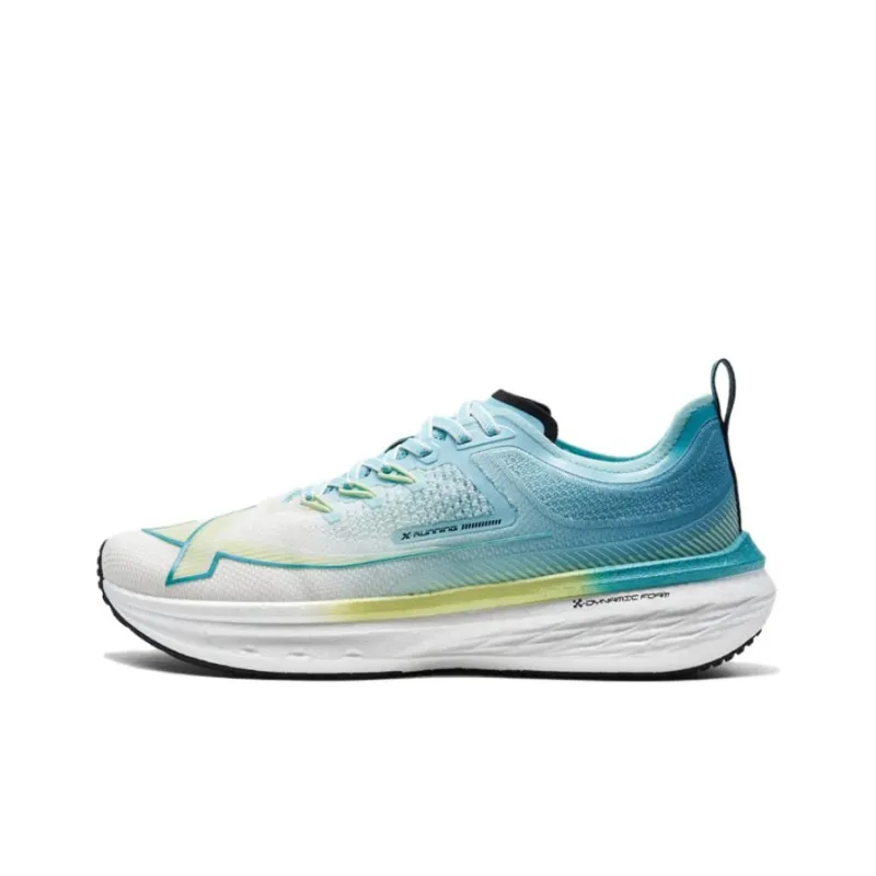 XTEP 1.0 Speed Ratio Anti Slip Wear Resistant Low Top Running Shoes Men's Blue-0