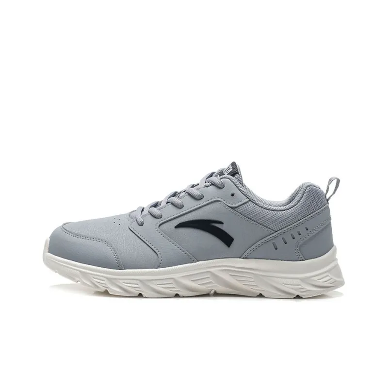 Anta Running Collection Anti Slip Wear Resistant Low Top Running Shoes Men's Dusty Gray-0
