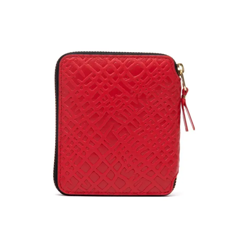CDG Cow Leather Wallet Regular Women's Red-1