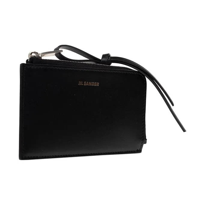 JIL SANDER Logo Embossed Zipped Cardholder-1