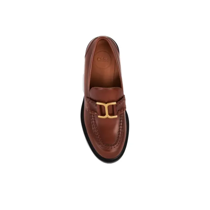 Chloé Marcie 60mm Leather Loafers-4