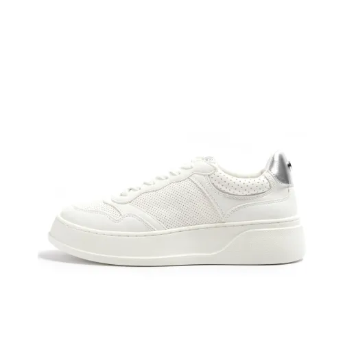 STEVE MADDEN Skateboard Shoes Women's Low-Top White