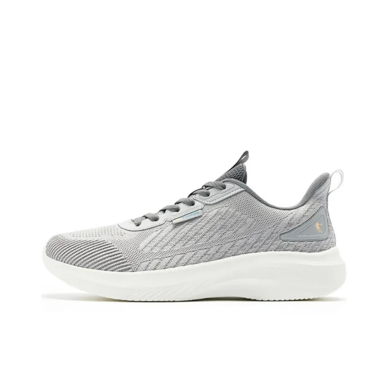 QIAODAN Water Resistant Low Top Running Shoes Men's Gray-0