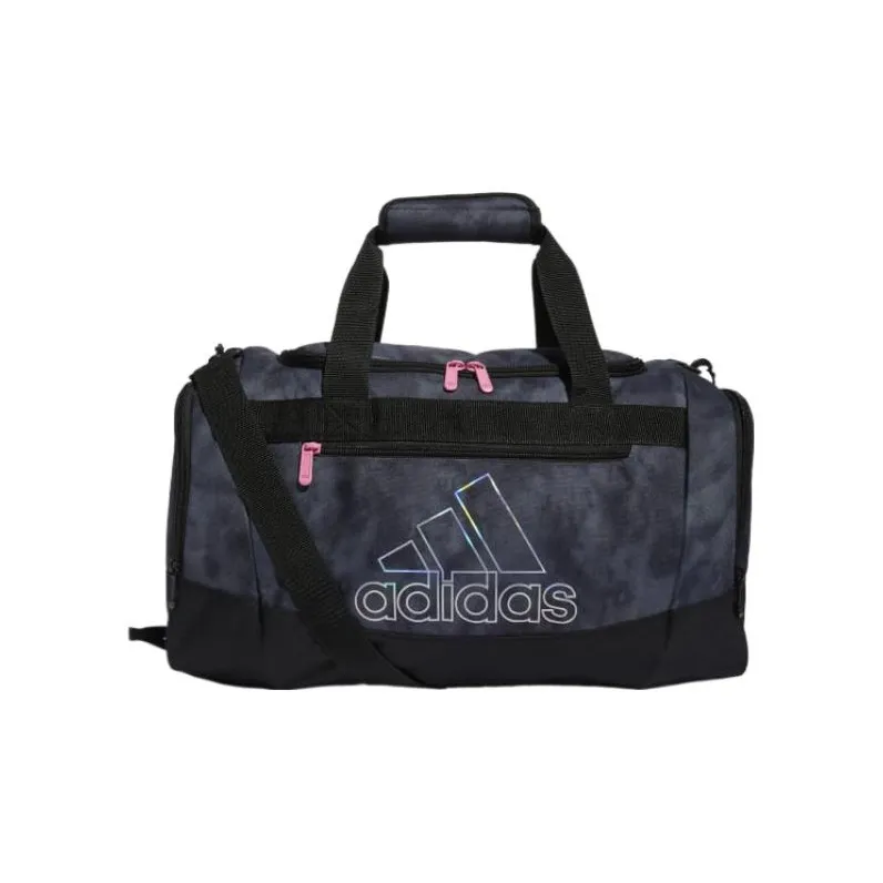 Adidas Polyester Shoulder Bag Crossbody Bag Handbag Travel Bag Small Size Unisex Gray/Extreme Pink-0