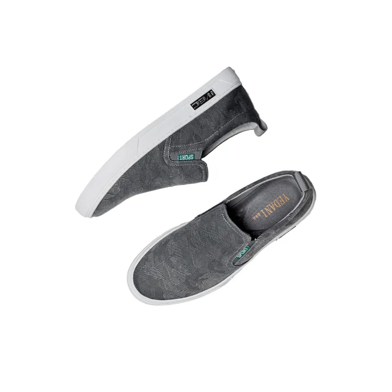YEDANI Low Top Canvas Shoes Men's Gray-3
