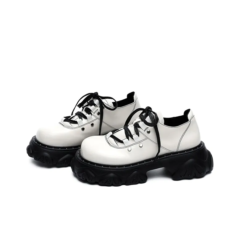 MASOOMAKE Butterfly Series Loafers Women's Ecru-3