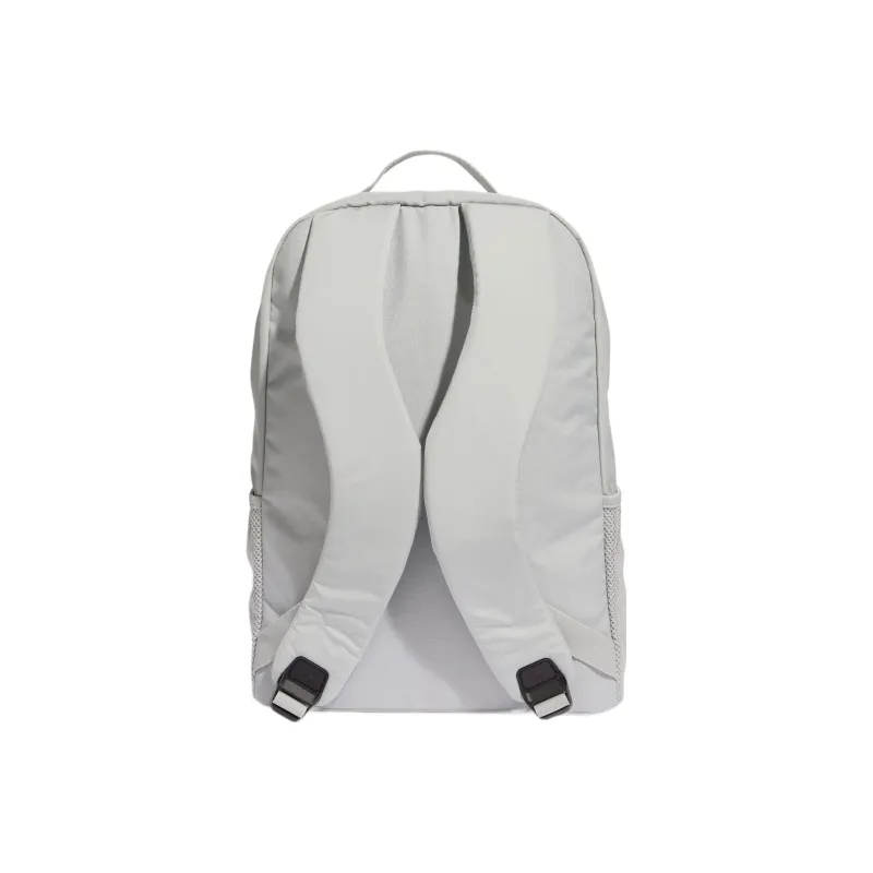 Adidas Recycled Polyester Plain Weave Fabric Backpack Regular Unisex Iridescent Silver/Metallic Silver/Black-2