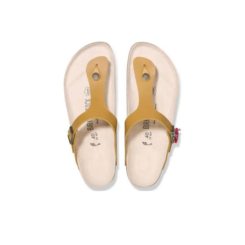 Birkenstock Gizeh Flip Flops Women's Brown Narrow Fit-3