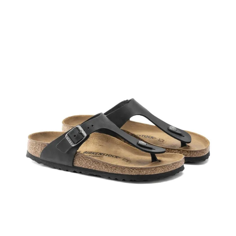 Birkenstock Flip Flops Unisex Black Narrow Fit-2