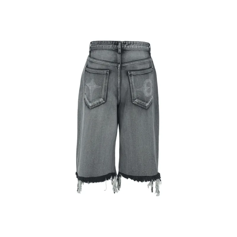 THUG CLUB Denim Shorts Unisex-1