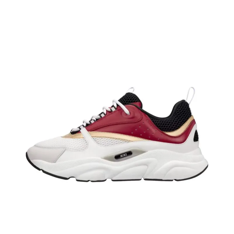 DIOR B22 White Black Burgundy Gold-0