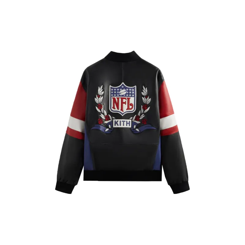 KITH X Nfl Giants Leather Jacket-1