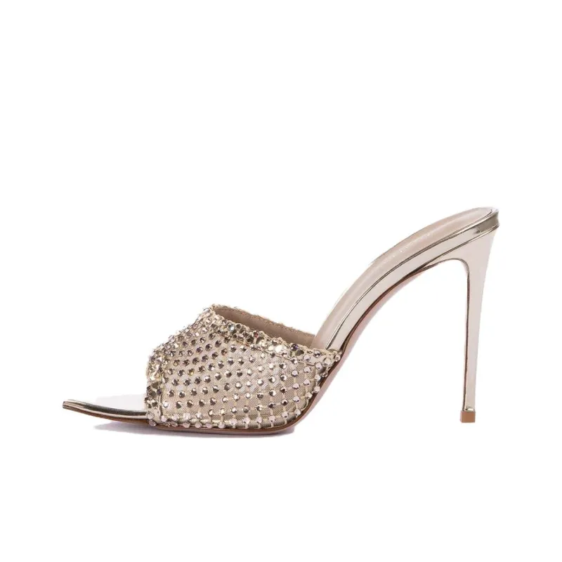 Le Silla Gilda 110mm Crystal Sandals Women's-0