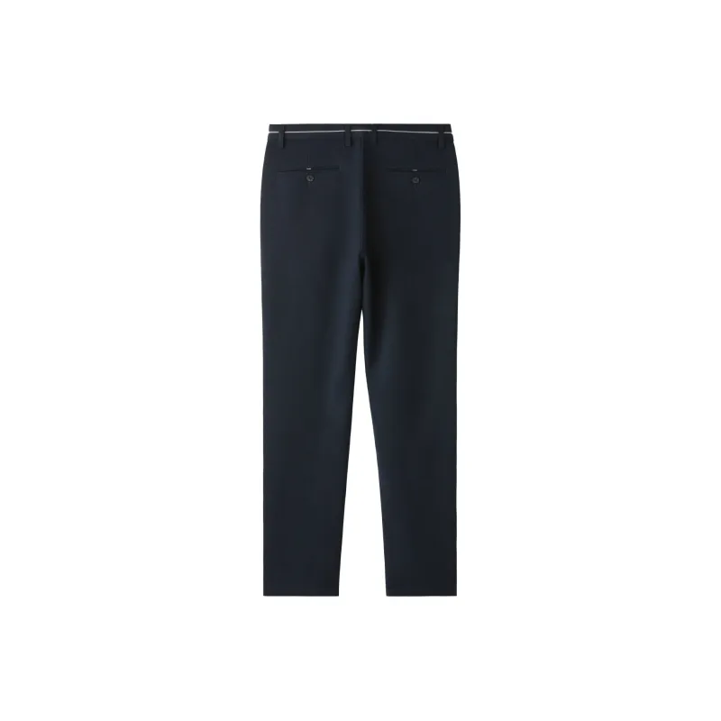 HLA Casual Pants Men Navy Blue Pattern U8-1