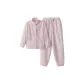 Women's Lapel-Pink Purple Stripes