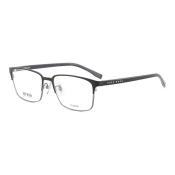 HUGO BOSS Plate Frame Titanium Alloy Square Eyeglass Frames Unisex