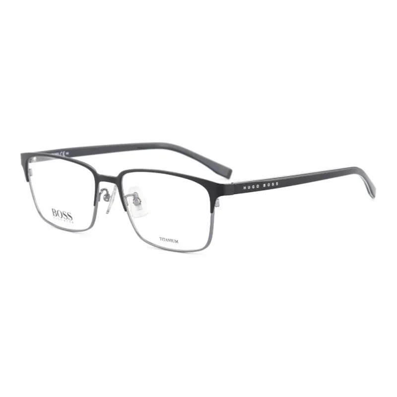 HUGO BOSS Plate Frame Titanium Alloy Square Eyeglass Frames Unisex-0