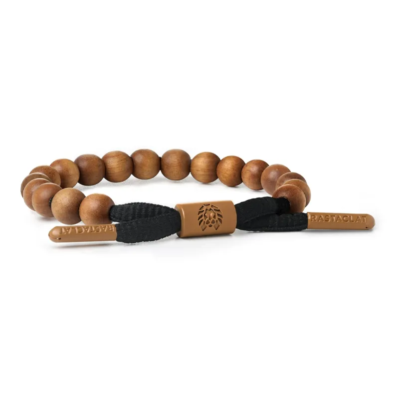 Rastaclat Barbie Sandalwood Small Lion Chinese Style Beaded Bracelet Unisex-0