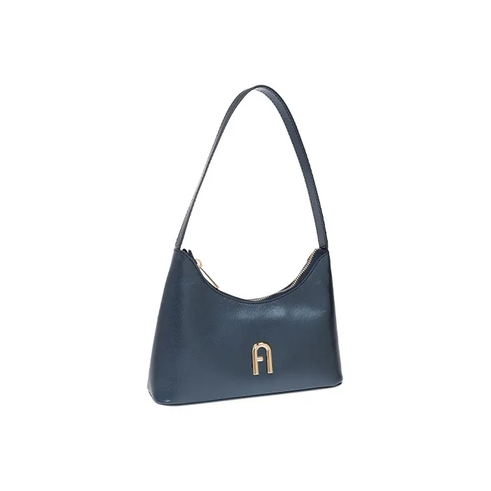 Furla Diamante Leather Handbag, Shoulder Bag Women's Marine Blue-1