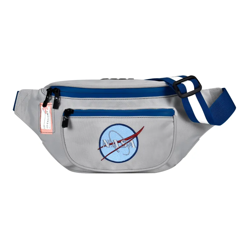 COEXISTENCE NASA Collaboration Polyester Fanny Pack, Crossbody Bag, Sling Bag Regular Unisex White-3