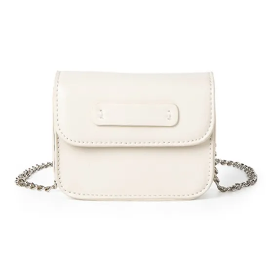HAWA PU Small Square Bag Tofu Bag Shoulder Bag Mini Women's White/Silver/Rose Red/Green/Black-0