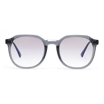 Kappa Plate Frame Round Sunglasses Unisex