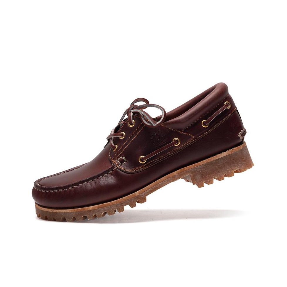 Timberland 3-Eye Lug Handsewn Boat 'Burgundy' - Cheap Rcj Timberland 3-Eye Lug Handsewn Boat 'Burgundy' - Cheap Rcj