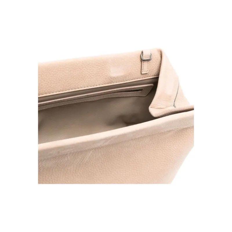 Brunello Cucinelli Leather Crossbody Bag Shoulder Bag Women's Light Beige-3