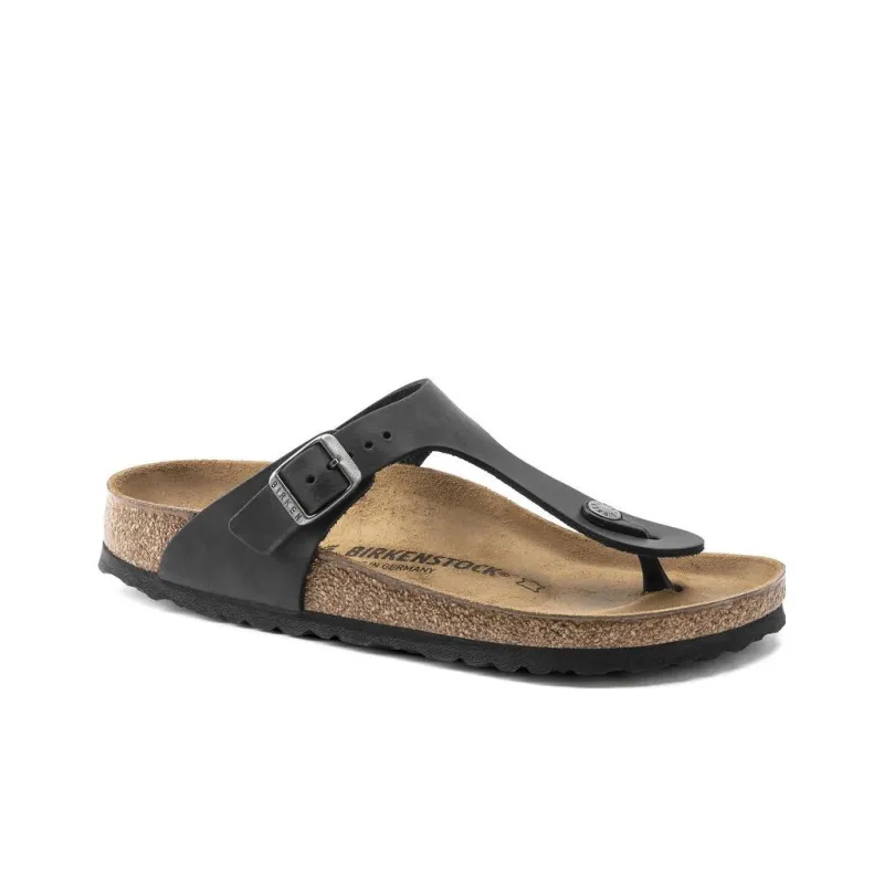 Birkenstock Flip Flops Unisex Black Narrow Fit-1