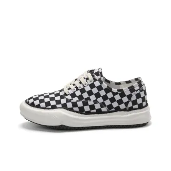 YEDANI Low Top Canvas Shoes Men's Black White