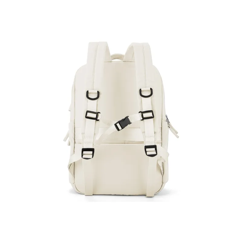 QING QI ZHE Fabric Laptop Bag Travel Bag Backpack Unisex Black/Gray/Blue/Green/Ecru/Purple-12