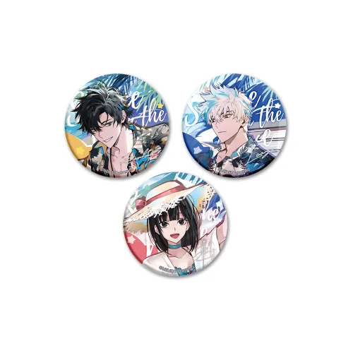 BEMOE Link Click Clear Sky Wave Collection Tinplate Badge IP Merch