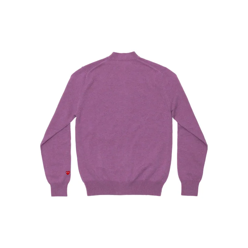 CDG Play Knitwear Men Purple-1