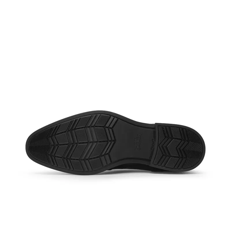GOLDLION Dress Shoes Men Low Top Black/Brown-4