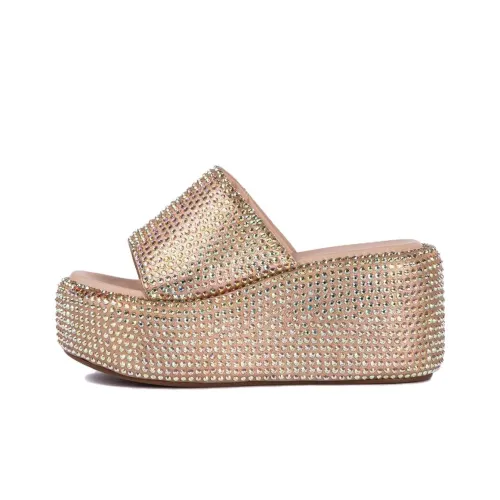 Le Silla Slide Slippers Women's Gold