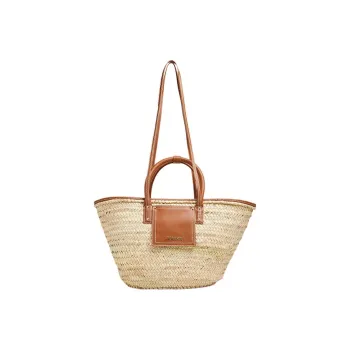 Jacquemus Le Panier Soli Logo Plaque Tote Bag